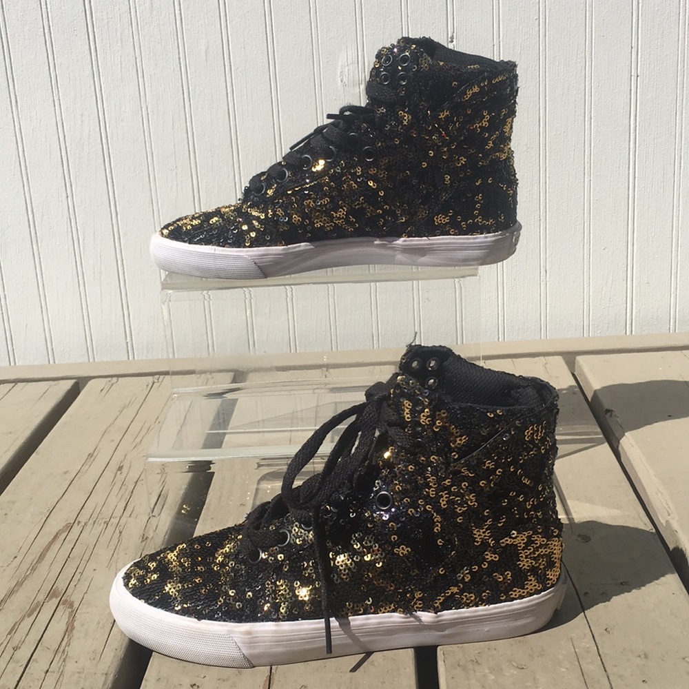 Supra x A Morir Skytop Sequin Fashion Sneakers